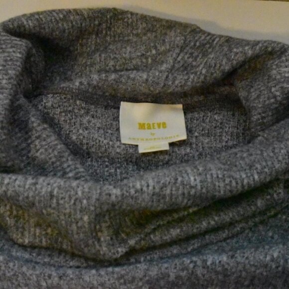 Maeve Anthropologie Long Sleeve Cozy Gray Pullover Sweater Top Size XS - Picture 8 of 11